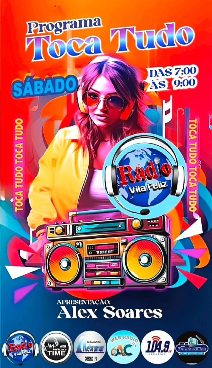 Programa toca todos os sábados a partir às 7 até às 9 amanhã